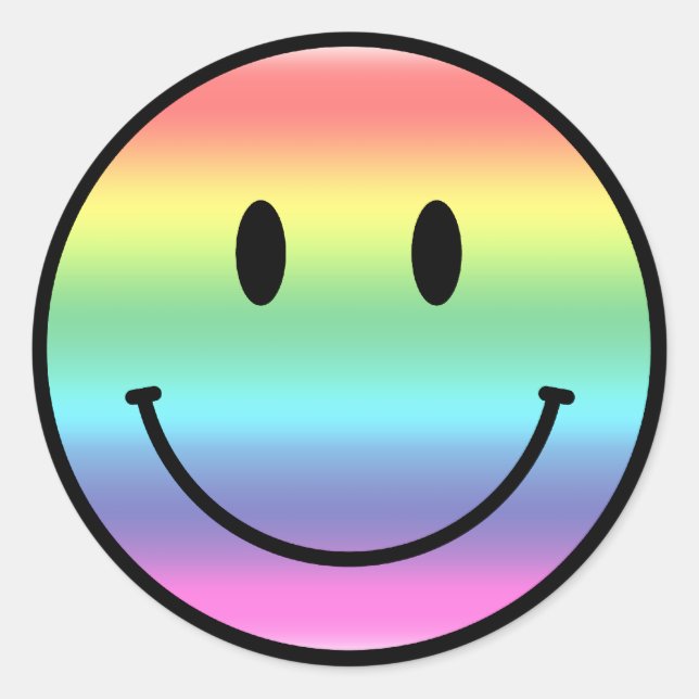 Sticker Rond Arc-en-ciel (Devant)