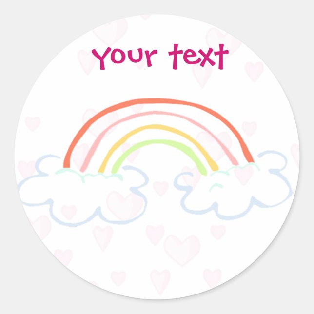 Sticker Rond arc-en-ciel (Devant)