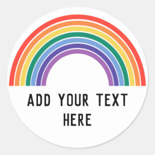 Sticker Rond Arc-en-ciel LGBT Pride