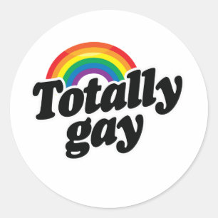Sticker Rond ARC-EN-CIEL TOTALEMENT GAY - BLANC -.png