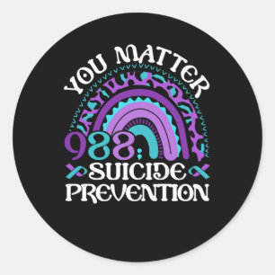Sticker Rond Arc en ciel Vous avez de l'importance 988 Prix de 