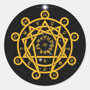 Sticker Rond Arcane Enneagram