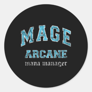 Sticker Rond Arcane Mage Mmo Gamer