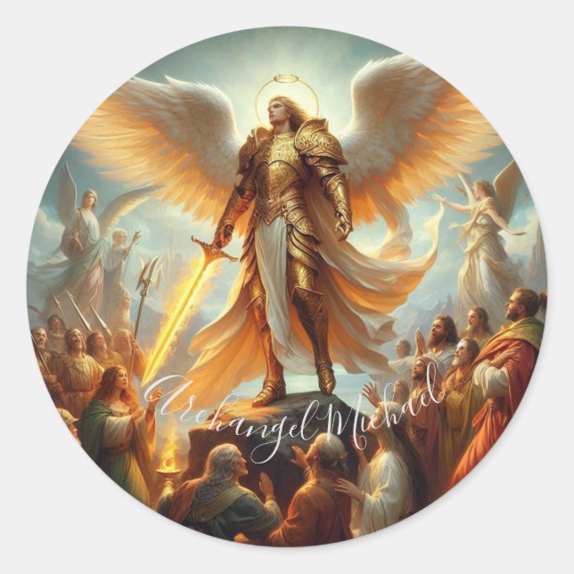 Sticker Rond Archangel Michael (Devant)
