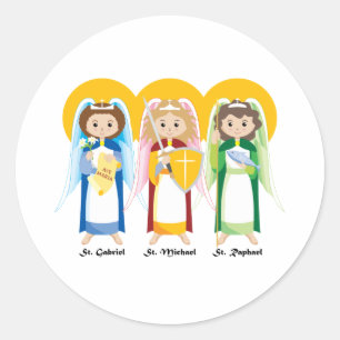 Sticker Rond Archanges