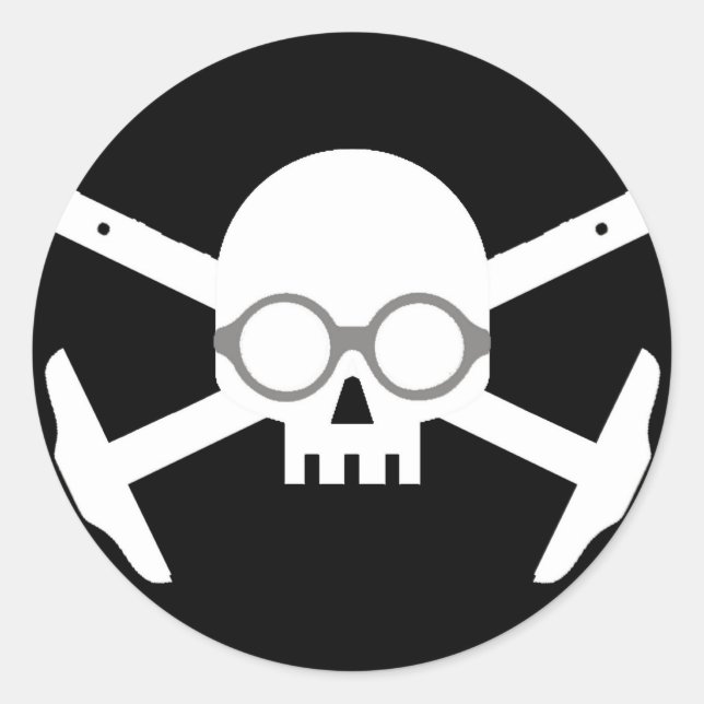 Sticker Rond ArchBones Corbu (Devant)