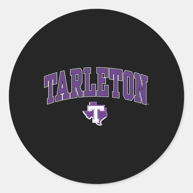 Sticker Rond Arche de Tarleton State Texans (Devant)