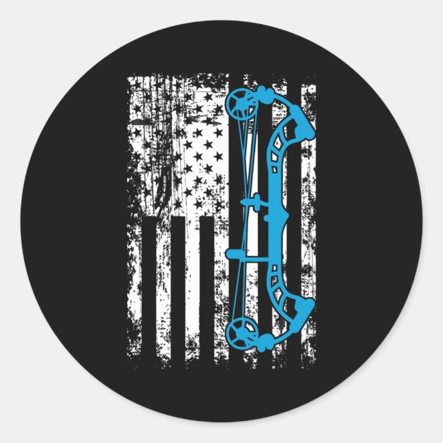 Sticker Rond Archery Compound Bow (Devant)