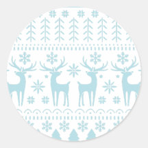 Arctic Blue Folk Art thème hiver