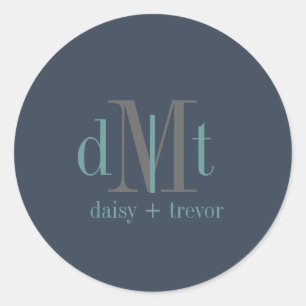 Sticker Rond Ardoise simple+Graphite+Autocollants turquoises de