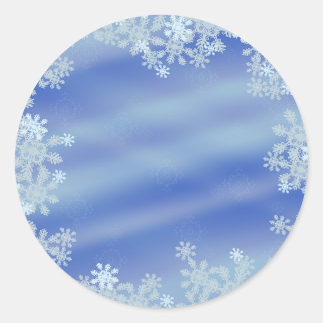 Sticker Rond Arêtes gelées (Devant)