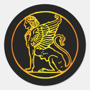 Sticker Rond Argent Or