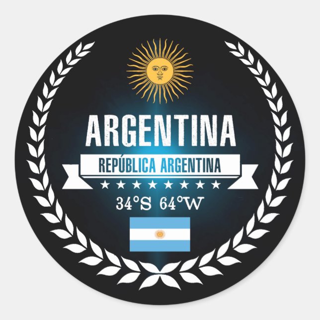 Sticker Rond Argentine (Devant)