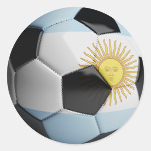 Sticker Rond Argentine - Bal de football