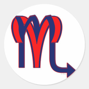 Sticker Rond Aries & Scorpio