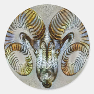 Sticker Rond Aries Venice