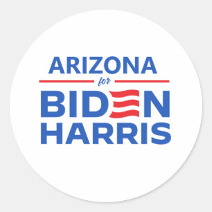 Sticker Rond Arizona pour Biden Harris