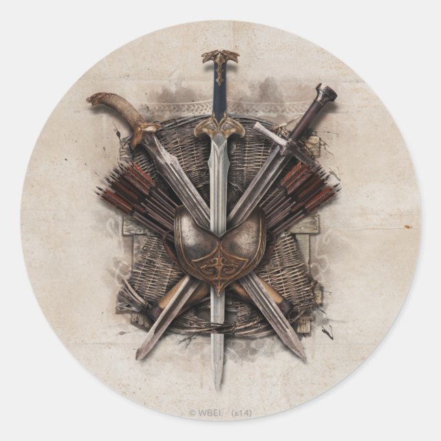 Sticker Rond Arme De L'Armée Des Hommes (Devant)