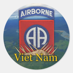 Sticker Rond armée 82e division aéroportée anciens combattants