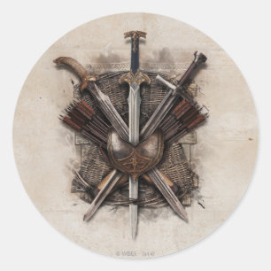 Sticker Rond Armée des armements des hommes