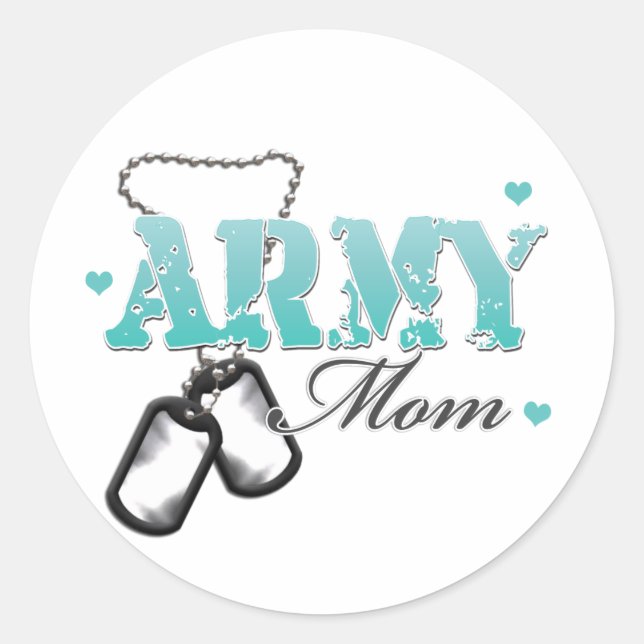 Sticker Rond Armée mère (Devant)