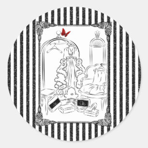 Sticker Rond Armoire Posh Salle De Bande