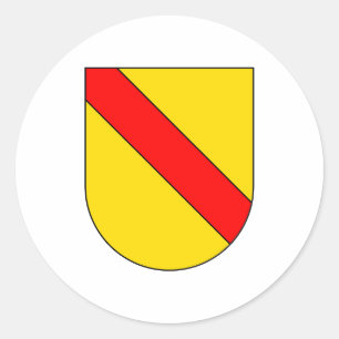 Sticker Rond Armoiries Baden Allemagne Symbole officiel Heraldr