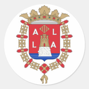Sticker Rond Armoiries d'Alicante, Espagne