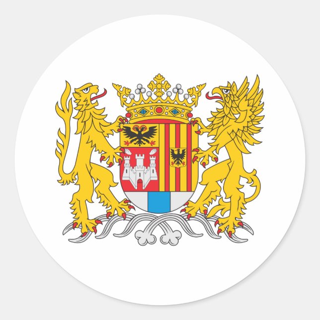 Sticker Rond Armoiries D'Anvers (Devant)