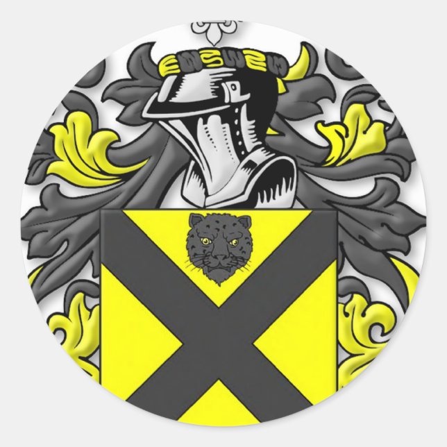 Sticker Rond Armoiries de Barnett (Devant)