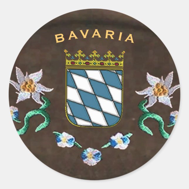 Sticker Rond Armoiries de Bavière (Devant)