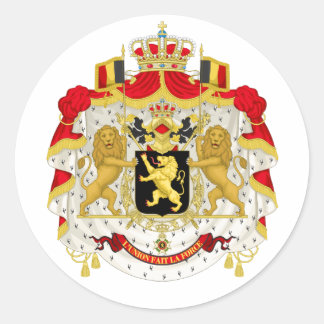 Sticker Rond Armoiries de Belgique