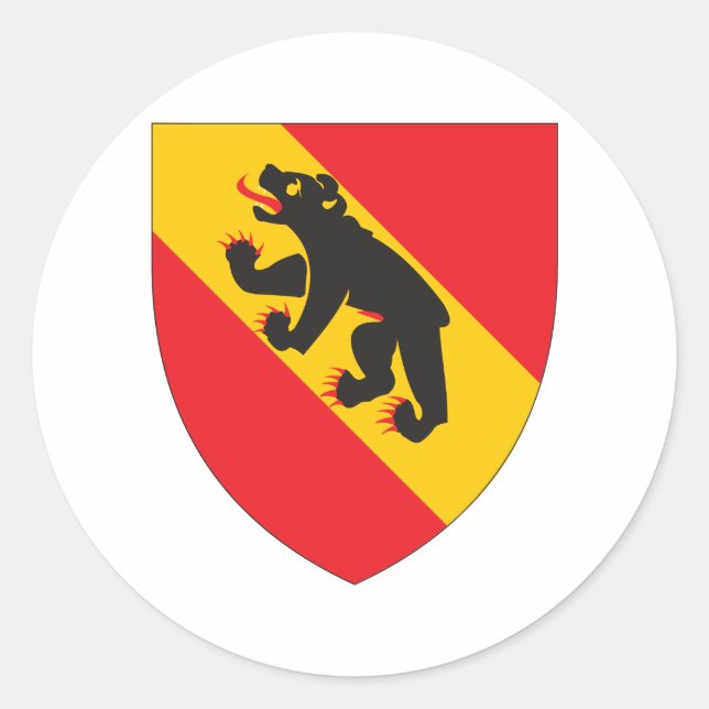 Sticker Rond Armoiries De Berne (Devant)