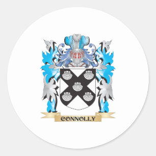 Sticker Rond Armoiries de Connolly - Armoiries de la famille