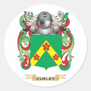 Sticker Rond Armoiries de Curley