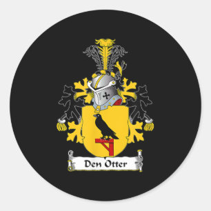 Sticker Rond Armoiries de Den Otter - Armoiries de la famille