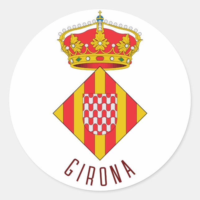 Sticker Rond Armoiries de Gérone (Devant)