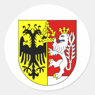 Sticker Rond Armoiries de Görlitz, Allemagne