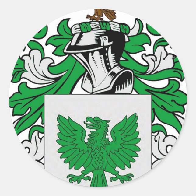 Sticker Rond Armoiries de Henry (Irlande) (Devant)