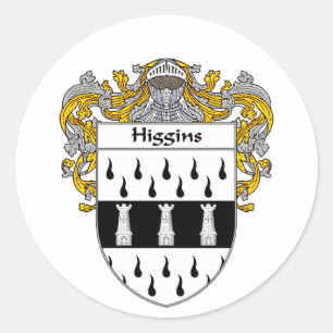 Sticker Rond Armoiries de Higgins (mannequins)