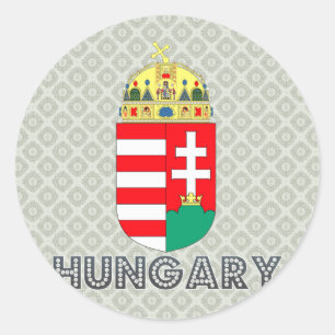 Sticker Rond Armoiries de Hongrie