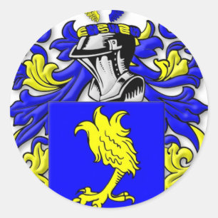 Sticker Rond Armoiries de Huebner