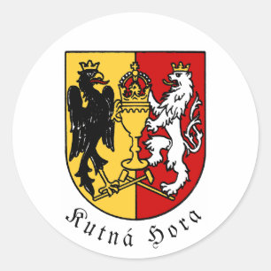 Sticker Rond Armoiries de Kutná Hora, République tchèque