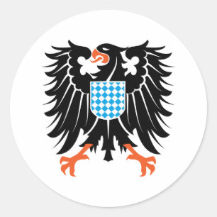 Sticker Rond Armoiries de la Bavière