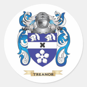 Sticker Rond Armoiries de la famille Treanor