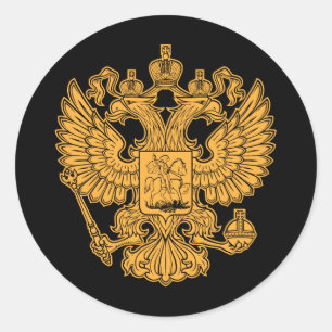 Sticker Rond Armoiries de la Fédération de Russie