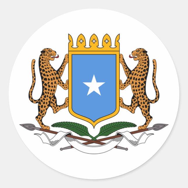 Sticker Rond Armoiries de la Somalie (Devant)