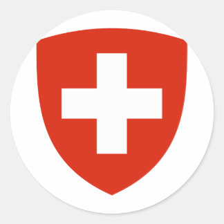 Sticker Rond Armoiries de la Suisse