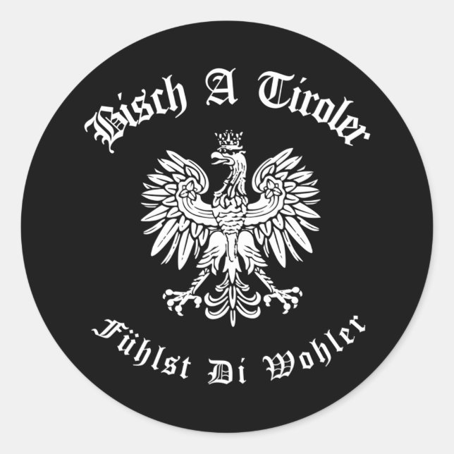 Sticker Rond Armoiries de l'Aigle Autriche (Devant)