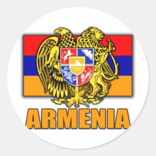 Sticker Rond Armoiries de l'Arménie